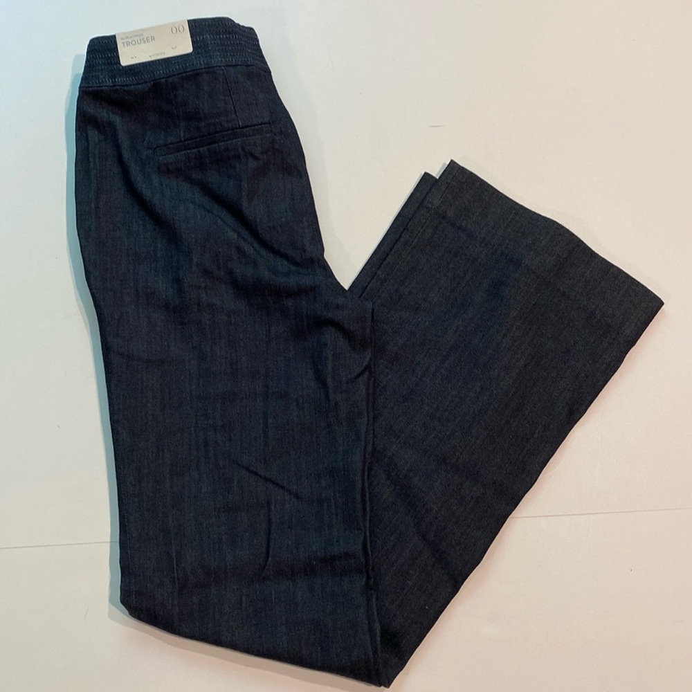 Chicos SZ 00 Dark Blue Denim Trouser Jeans Full Leg Opening NWT D2(e)